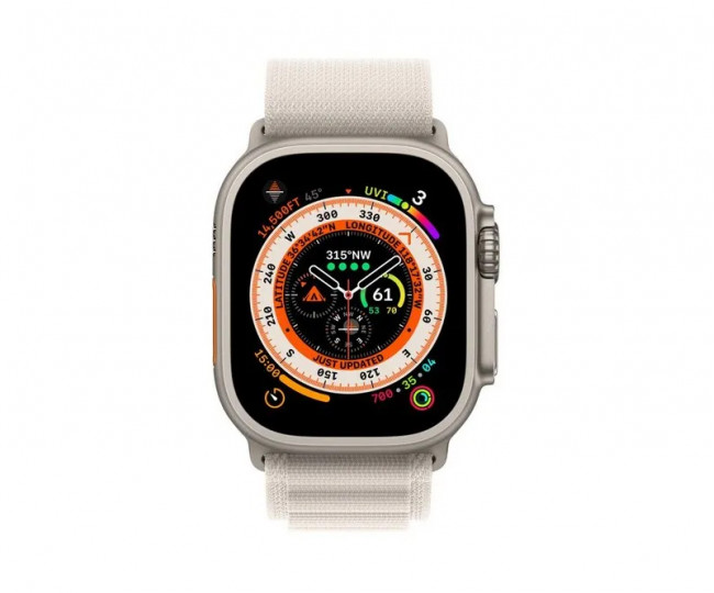 Apple Watch Ultra GPS + Cellular 49mm Titanium Case with Starlight Alpine Loop  (MQF03/MQFR3) б/у